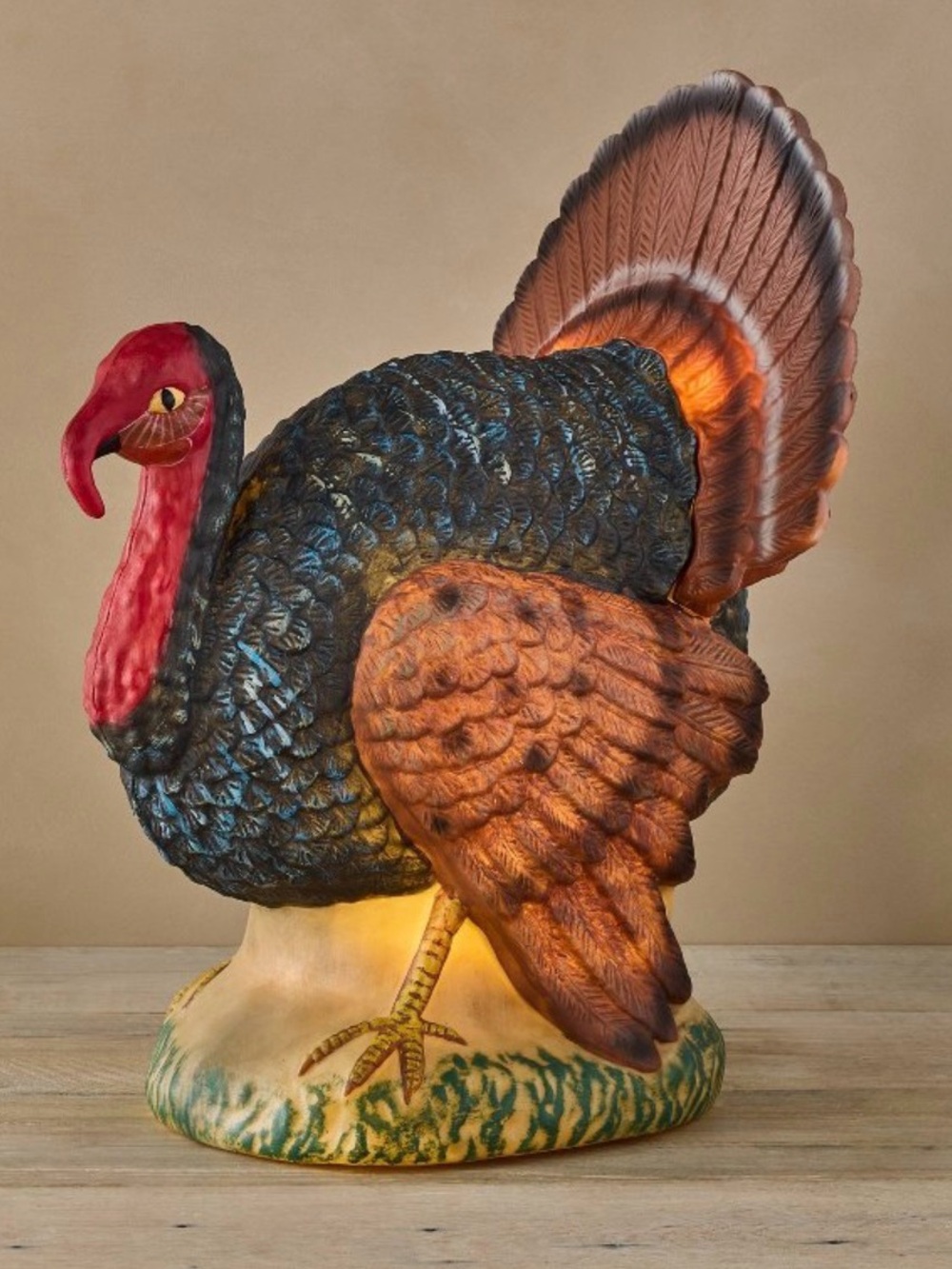 John Derian Target Large Turkey Thanksgiving Lighted Blow Mold 17.5” NEW W/TAGS